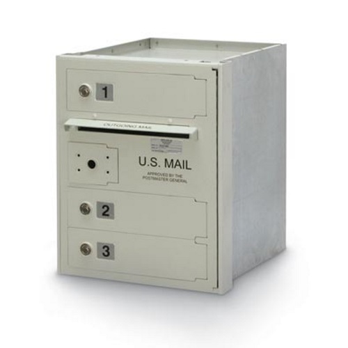CAD Drawings American Postal Manufacturing Co. 3-Door 4C High Security Horizontal Mailbox